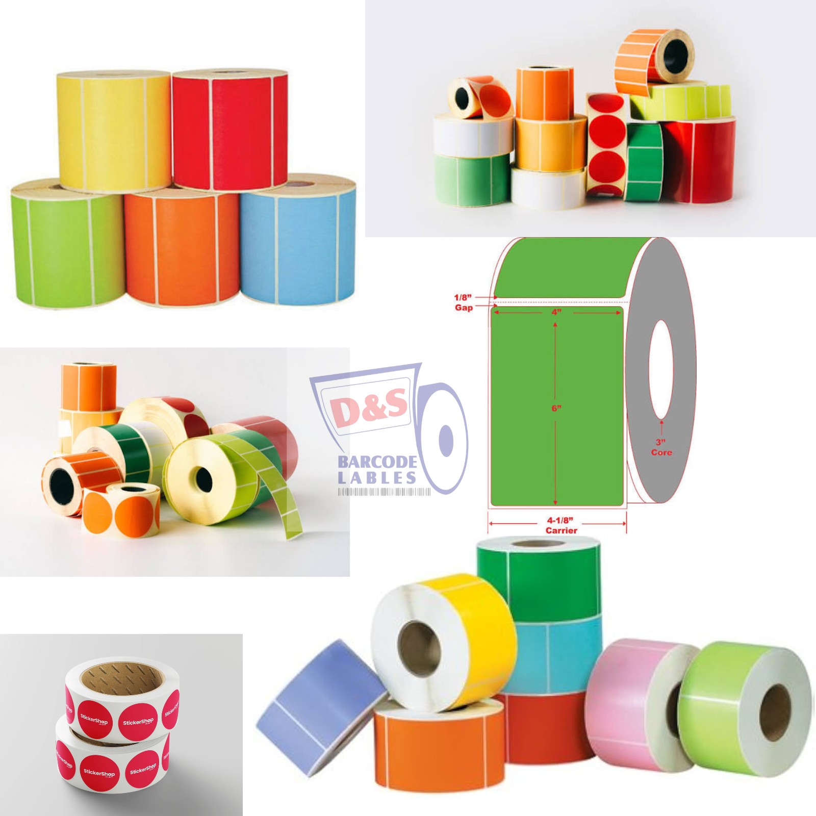 Colour Sticker Labels