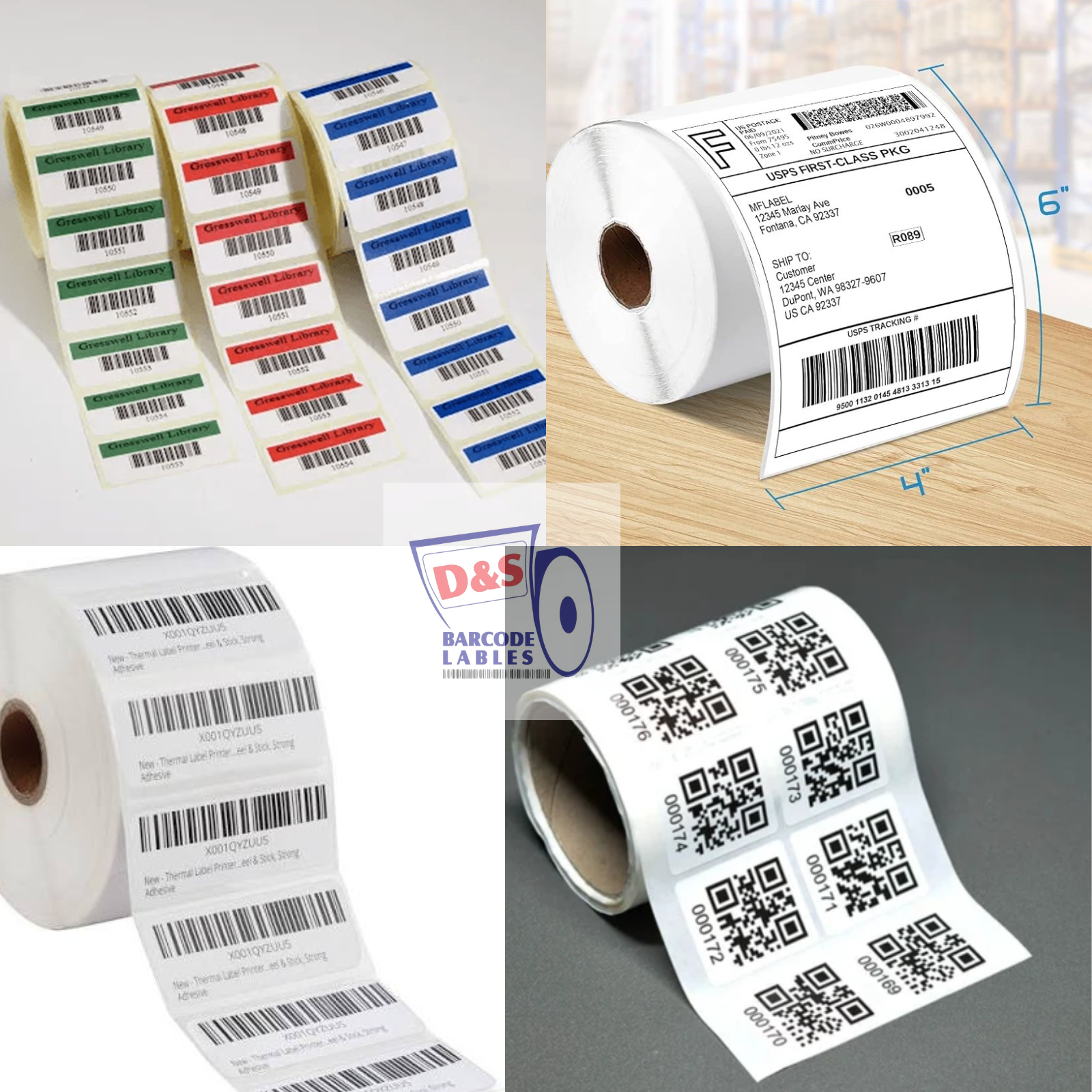 Pre-Printed Sticker Labels