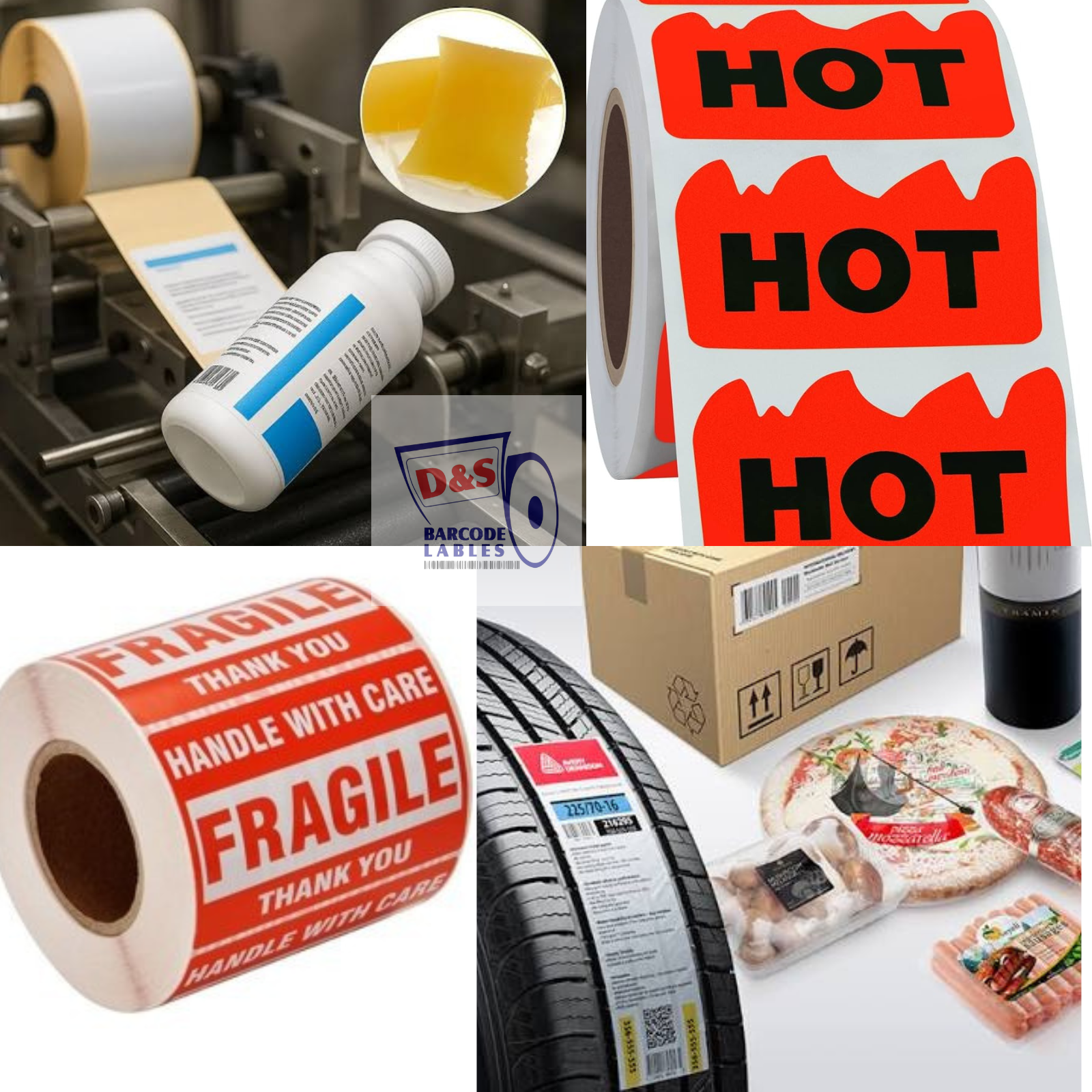 Hot Melt Sticker Labels